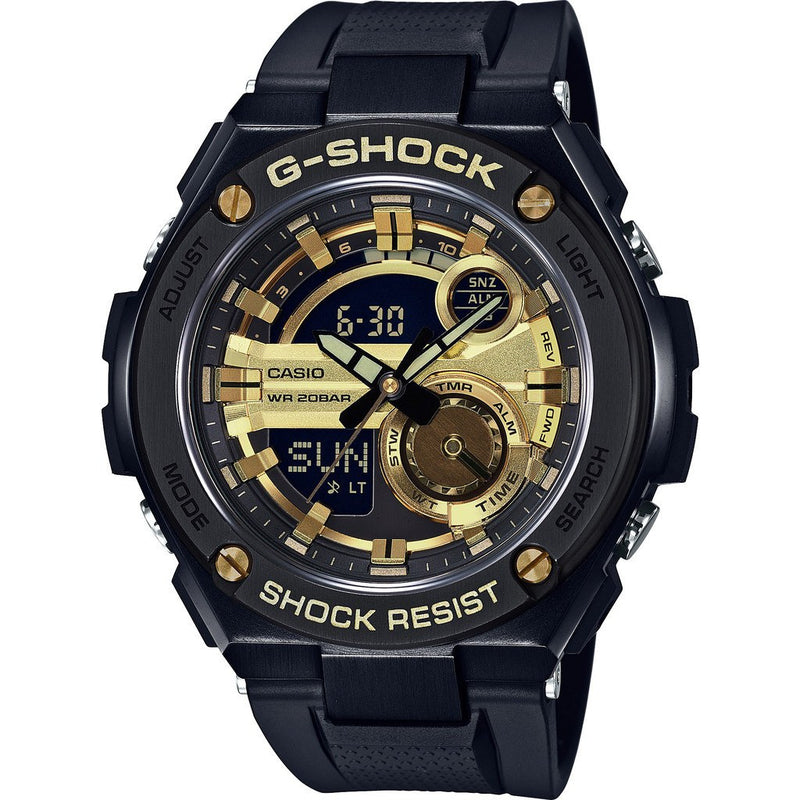 Casio G-Shock G-Steel 2nd Gen 3D GST210B-1A9CR Watch |  Black/Gold