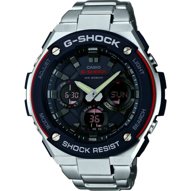 Casio GST-S100D-1A4CR Watch | Silver/Red