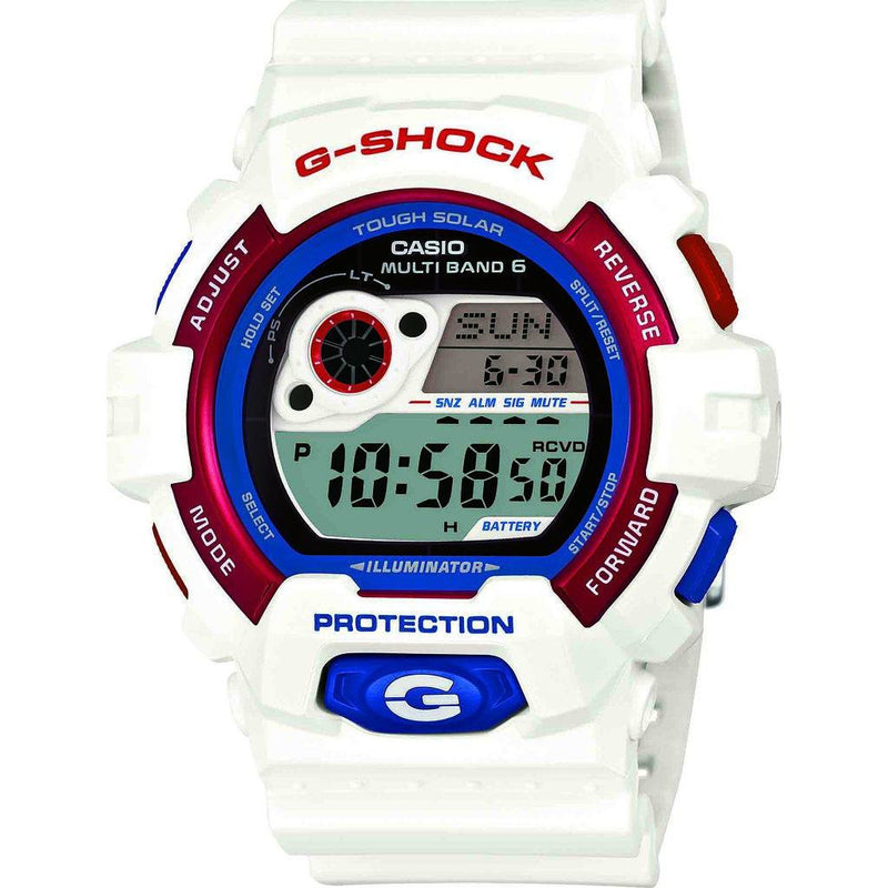 Casio G-Shock Tricolor Resin Multi-Band Watch | White GW-8900TR-7