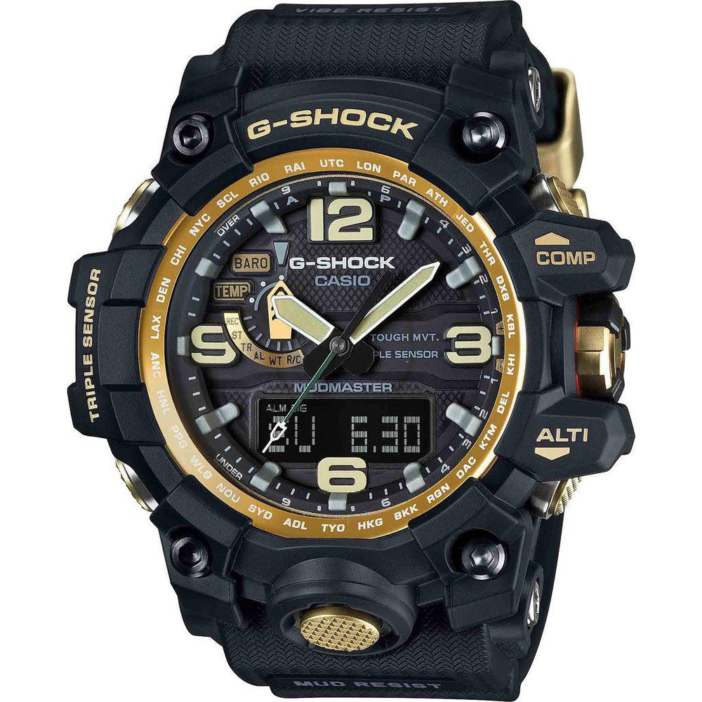 G-SHOCK MASTER OF G ブラック/ゴールド Casio G-Shock Master of Gravity GWG1000GB-1A Watch Black/Gold