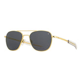 American Optical General Gold Sunglasses Standard w/tort tip 58-14-145mm | Glass Grey
