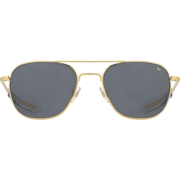 American Optical General Gold Sunglasses Standard w/tort tip 55-14-140mm | Nylon Grey