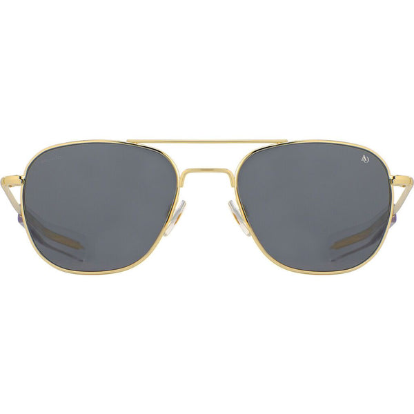 American Optical General Gold Sunglasses Standard w/tort tip 58-14-145mm |Polarized Glass Grey