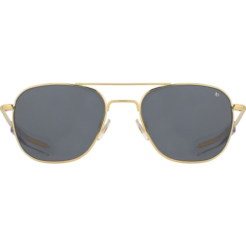 American Optical General Gold Sunglasses Standard w/tort tip 55-14-140mm | Glass Grey