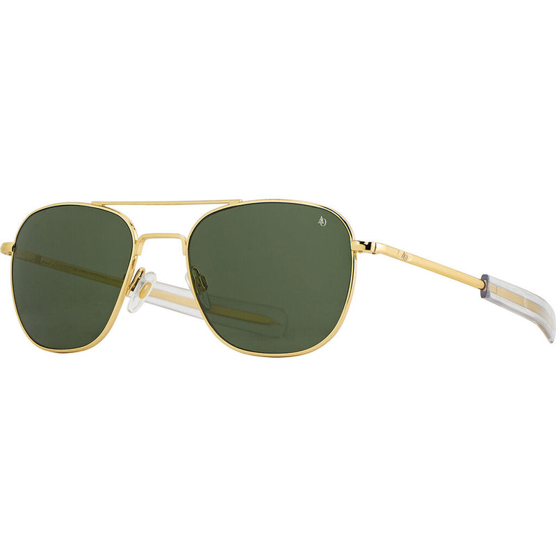 American Optical Small Original Pilot Sunglasses Bayonet | Gold/Glass