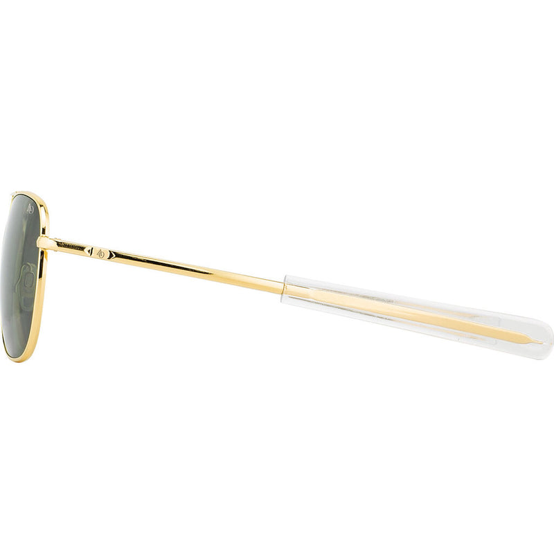 American Optical Small Original Pilot Sunglasses Bayonet | Gold/Glass