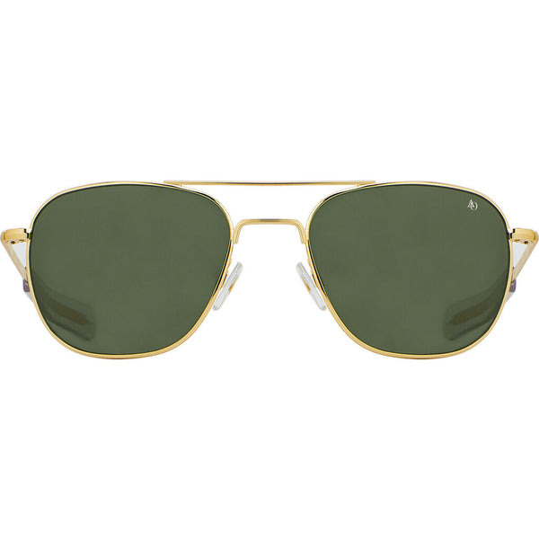 American Optical Big Original Pilot Sunglasses Bayonet | Gold/Polarized Nylon