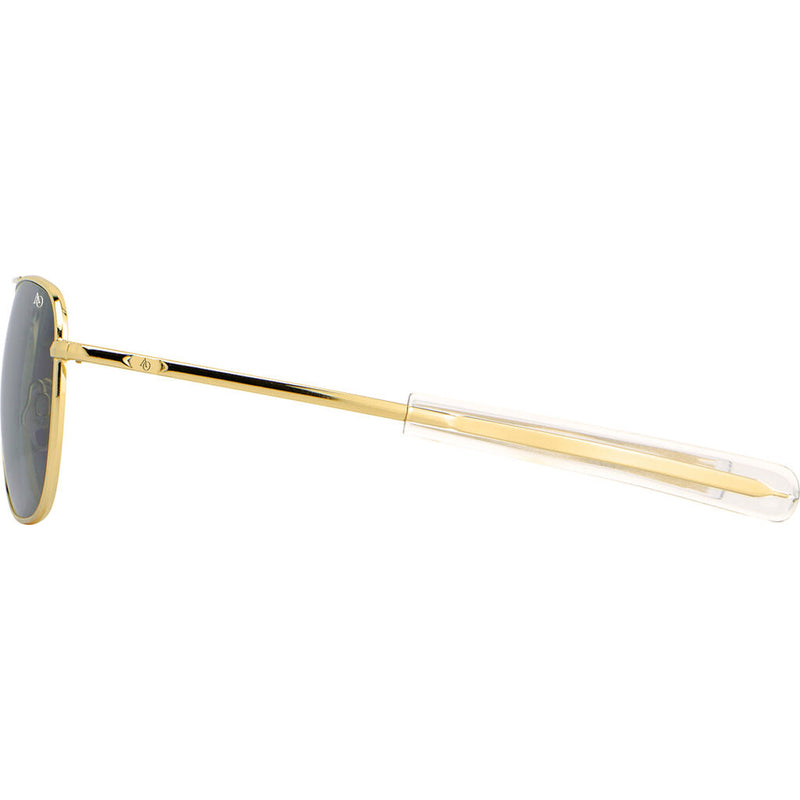 American Optical Small Original Pilot Sunglasses Bayonet | Gold/Polarized Glass