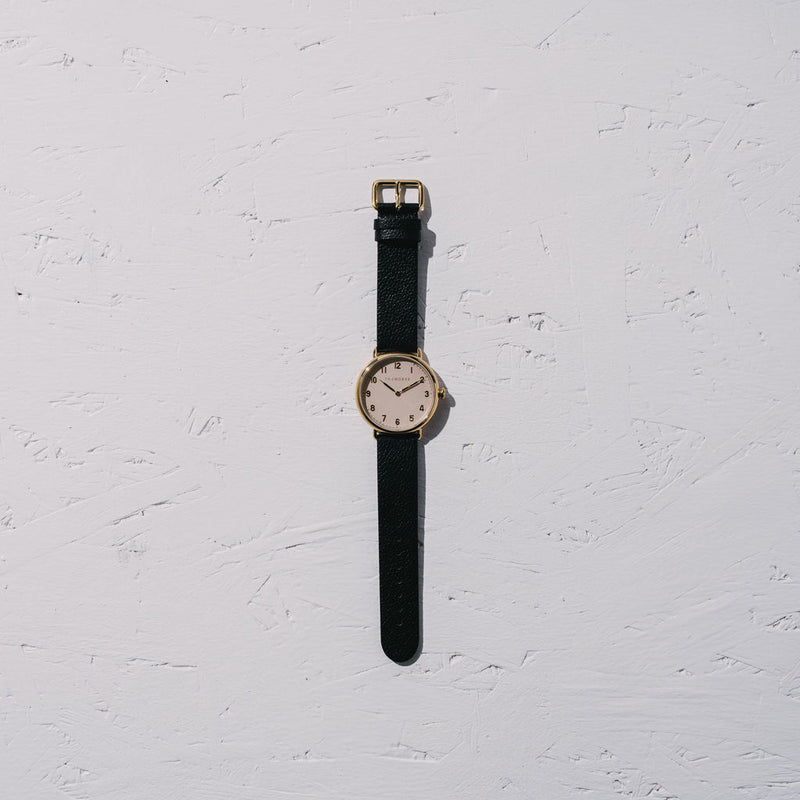 The Horse Heritage Polished Gold Blush Watch | Black H4