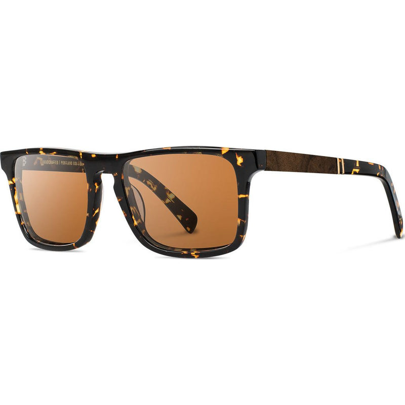 Shwood Govy 2 Acetate Sunglasses | Dark Speckle/Elm Burl - Brown WAGDSELB