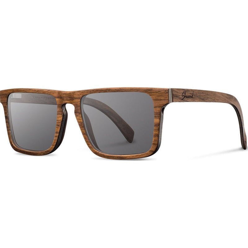 Shwood Govy 2 Wood Sunglasses | Walnut - Grey Polarized WOG2WGP