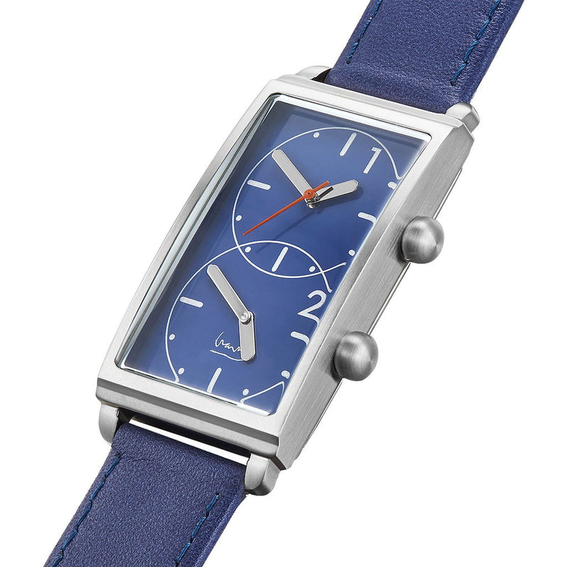 Projects Watches Grand Tour Dual Time Watch | Blue / Blue Band 7612 A