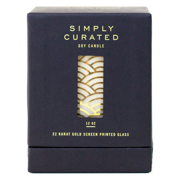 Simply Curated The Cocktail Collection 22K Gold Soy Candle | Grapefruit + Bergamot