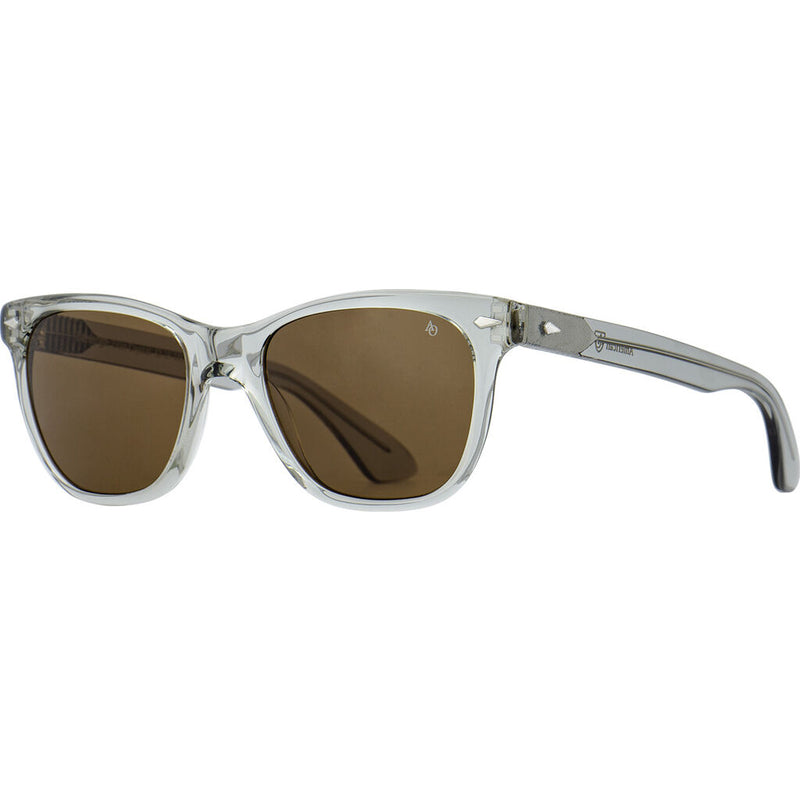 American Optical Saratoga Sunglasses 55-14-140mm |Gray Crystal Polarized Brown Nylon