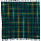 Faribault Pak-a-Robe Plaid Packable Wool Throw | Itasca Green 17276 50x60