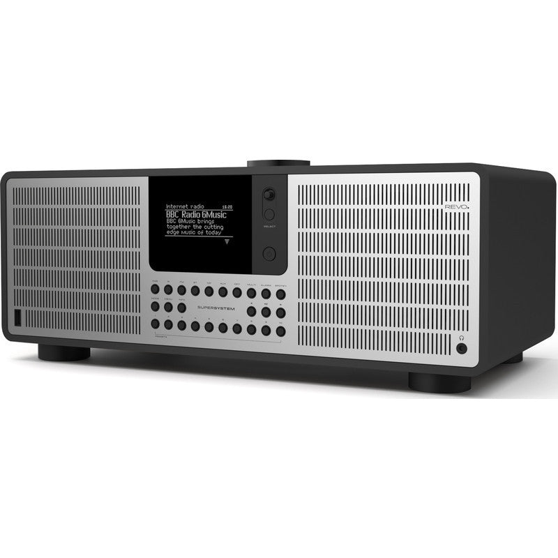 REVO SuperSystem Bluetooth Digital Radio | Matte Black/Silver