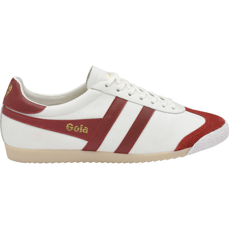 Gola Men's Harrier 50 Leather Sneakers | White/Red