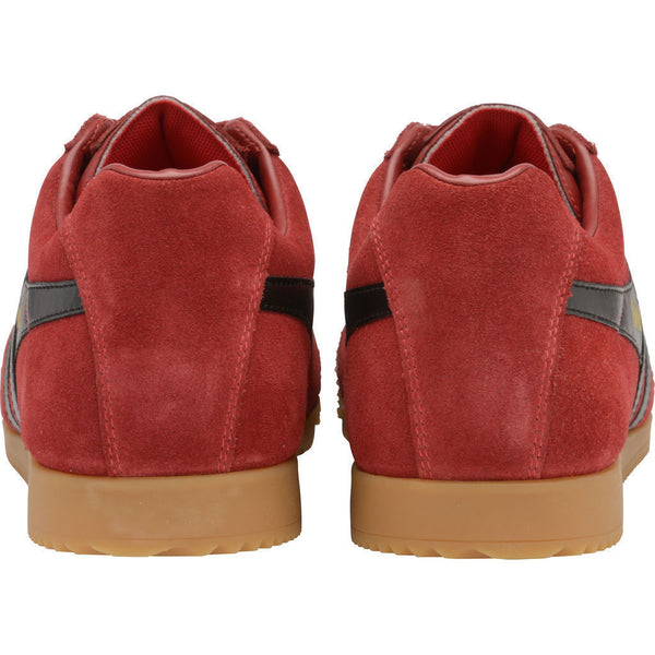 Gola Men's Harrier Suede Sneakers | Deep Red/Black