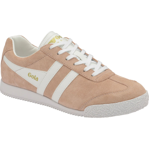 Gola Women's Harrier Suede Sneakers | Blush Pink/White