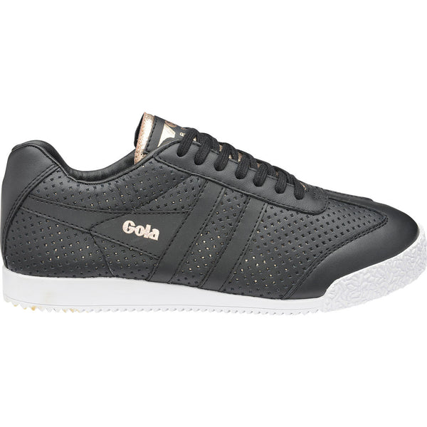 Gola Women's Harrier Glimmer Leather | Black/Rose Gold- CLA193BY904 06