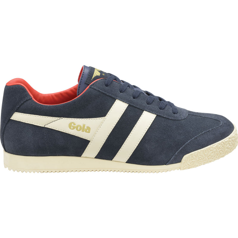 Gola Men's Harrier Suede Sneakers | Navy/Off White/Red