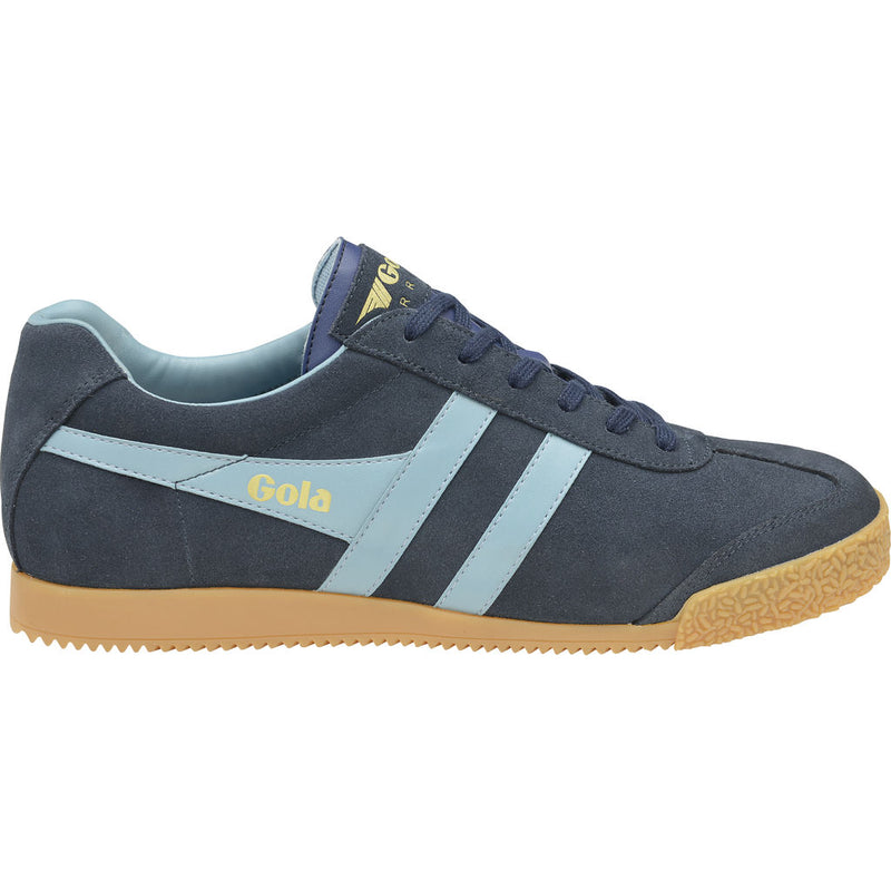 Gola Men's Harrier Suede Sneakers | Navy/Sky Blue