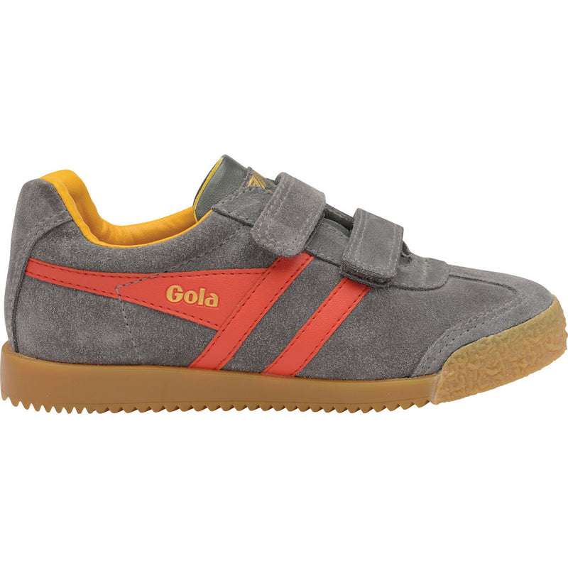 Gola Boy's Harrier Velcro | Graphite/Red/Sun- CKA192GR912 13