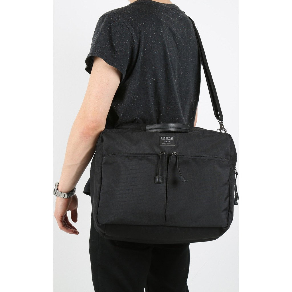 Sandqvist Henry 3Way Briefcase Black Sportique