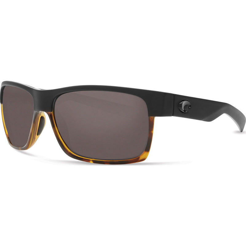 Costa Half Moon Matte Black/Shiny Tortoise Sunglasses | Gray 580P