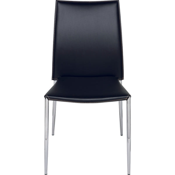 Nuevo Eisner Dining Chair | Black Leather