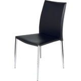 Nuevo Eisner Dining Chair | Black Leather