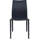 Nuevo Sienna Dining Chair | Dark Grey Leather