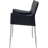 Nuevo Colter Dining Chair | Black Leather