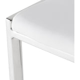 Nuevo Aaron Bar Stool | White