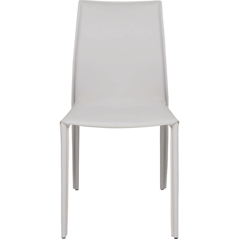 Nuevo Sienna Dining Chair | White Leather