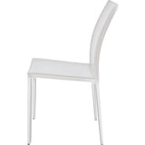 Nuevo Sienna Dining Chair | White Leather