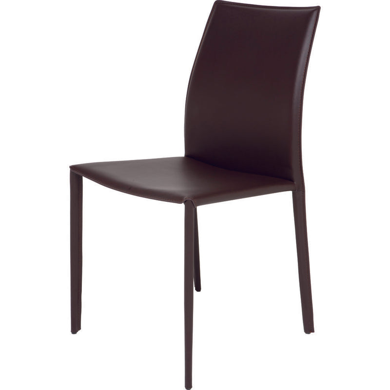 Nuevo Sienna Dining Chair | Brown Leather