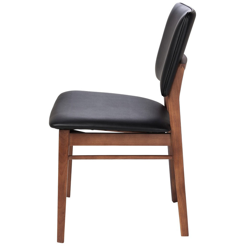 Nuevo Living Dael Dining Chair Ash Stained American Walnut / Black ...