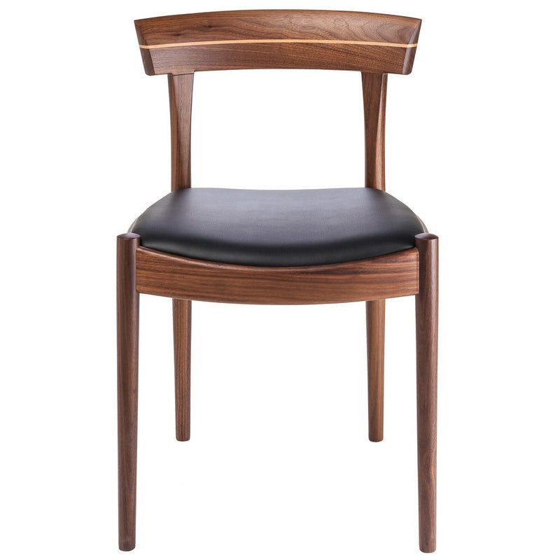 Nuevo Garrit Dining Chair | American Walnut / Black HGGO119