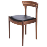Nuevo Garrit Dining Chair | American Walnut / Black HGGO119