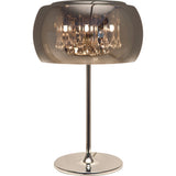 Nuevo Alain Lighting Desk Lamp | Silver Glass