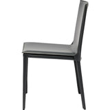 Nuevo Palma Dining Chair | Dark Grey Leather
