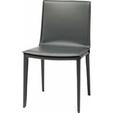 Nuevo Palma Dining Chair | Dark Grey Leather