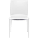 Nuevo Palma Dining Chair | White Leather