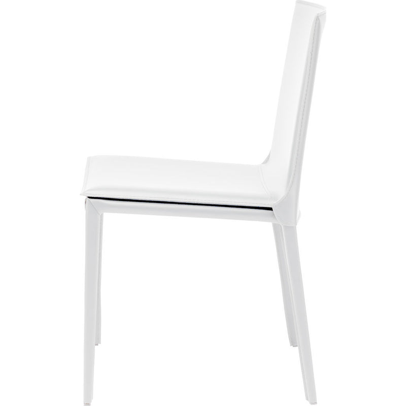 Nuevo Palma Dining Chair | White Leather
