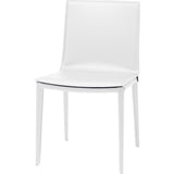Nuevo Palma Dining Chair | White Leather