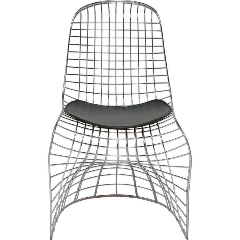 Nuevo Living Swerve Chair Silver Stainless Steel Metal – Sportique