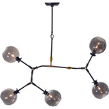 Nuevo Atom 5 Lighting | Grey Glass