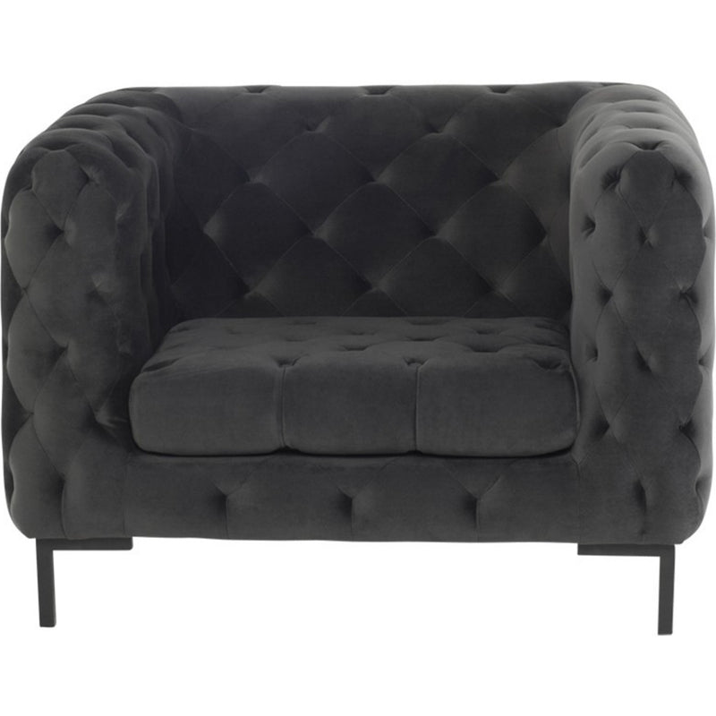 Nuevo Tufty Single Seat Sofa | Shadow Grey