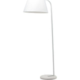 Nuevo Beton Lighting Floor Lamp | White Polycotton Fabric